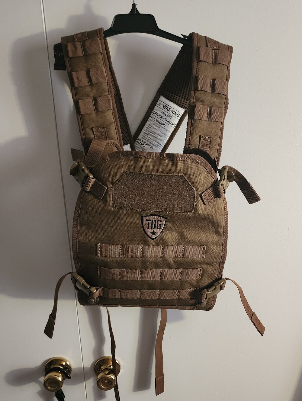 Tactical Plate Carrier Vest in Brown
